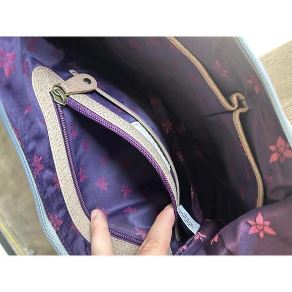 Anuschka 100% Genuine Leather Hand-Painted Hobo Shoulder Purse with Coin Pouch - Picture 7 of 15